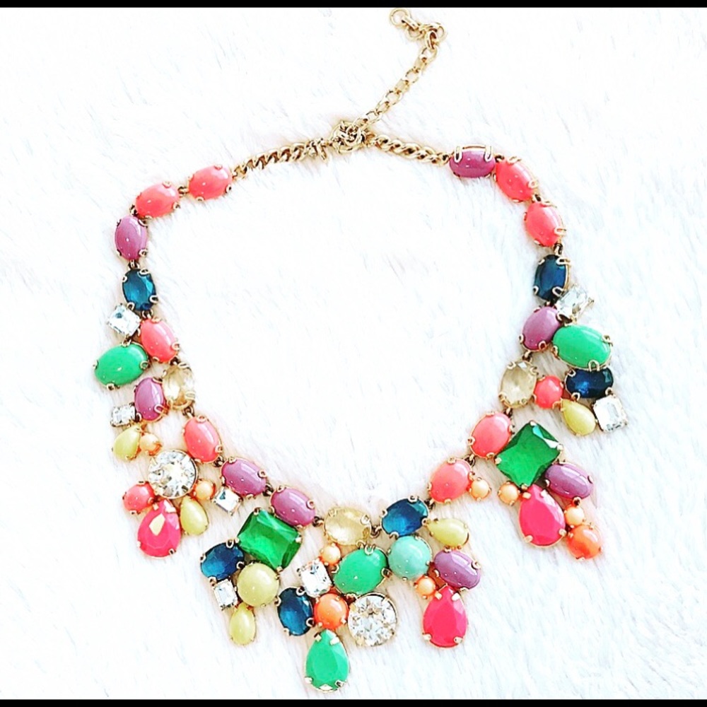 Color Mix Statement Necklace